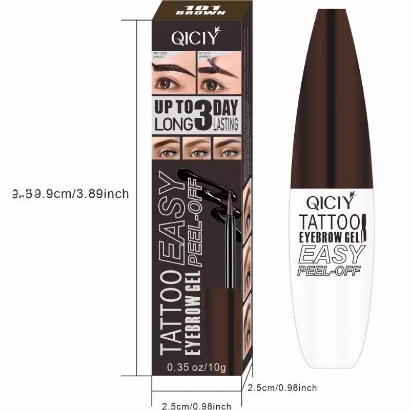 Qiciy Peel Off Eyebrow Gel Long Lasting Waterproof Smudge Proof