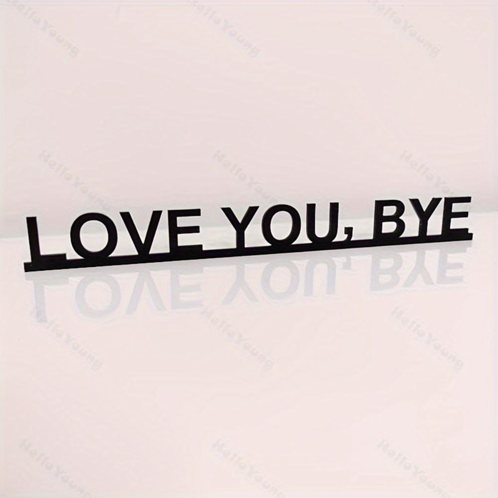 

Trendy Metal Wall Art Love Sign Adore You Adieu Sentiment Sculpture for Living Room Wedding Decor Interior Valentine Gift Festival Ornament TY6528
