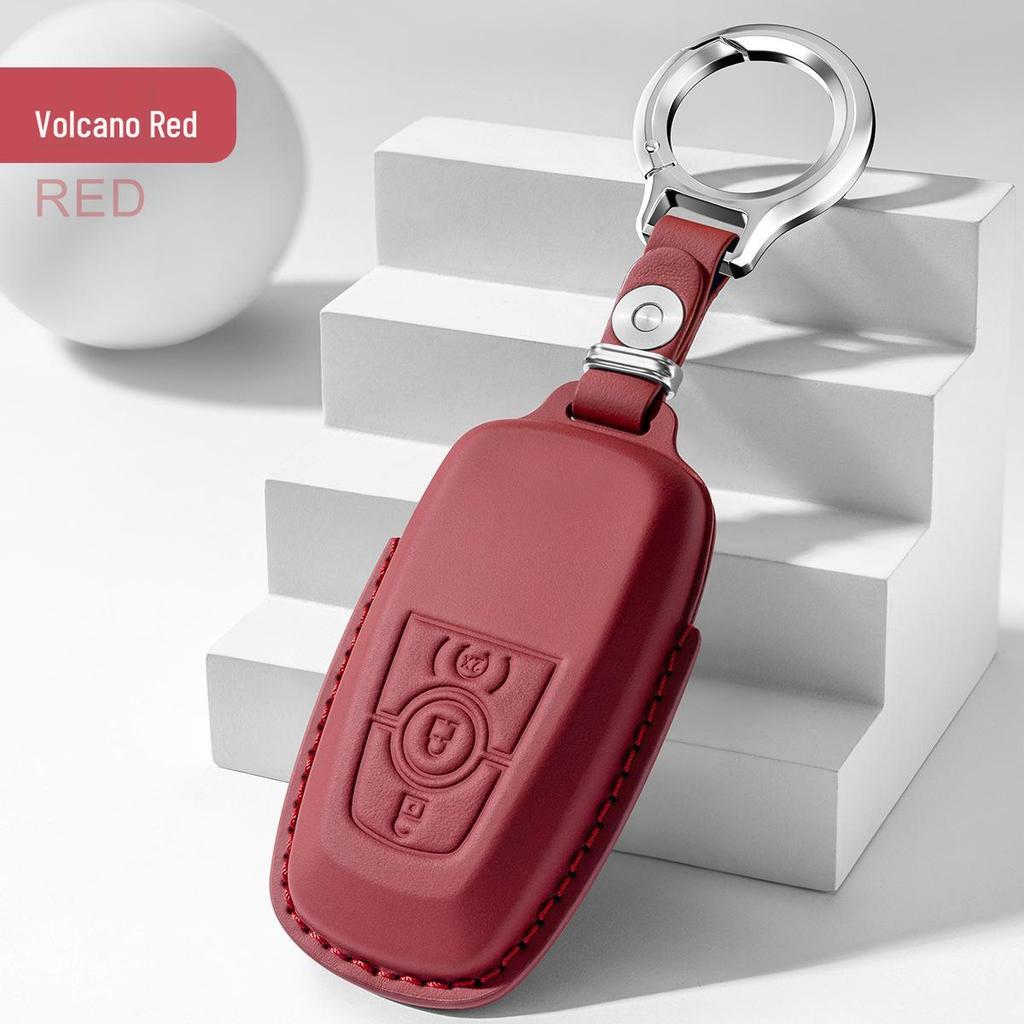 Ford Key Case for 26 Models: Genuine Leather Shell for Edge, Mustang, Mondeo, Explorer
