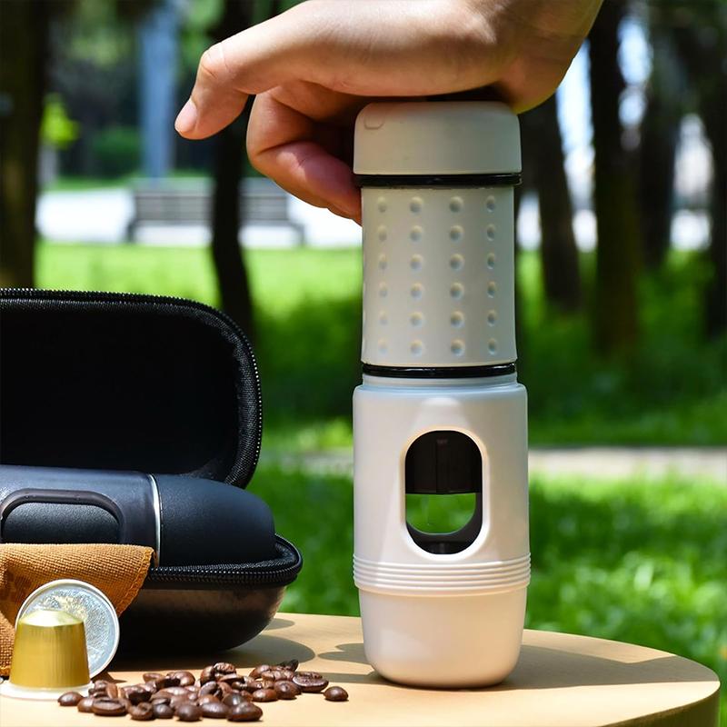 STARESSO Mini Travel Coffee Maker,2IN1 Portable Espresso Machine,Travel Gadgets Perfect for Travel,Camping,Hiking