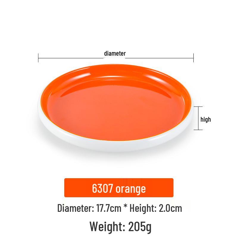 Nordic Melamine Round Plate, Imitation Porcelain Bone Dish, Commercial Restaurant Snack & Side Plate.