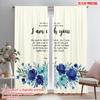 2pcs 2D Flat Printing Drapes Isaiah 41 10 Bible Verse Polyester Without Electricity Seasonal Party & Holiday Decor Use for All