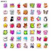 10 30 50Pcs Cartoon Animal Cute Stickers Shining Food Diy Book Skateboard Guitar Luggage Suitcase Decoration Graffiti Sticker