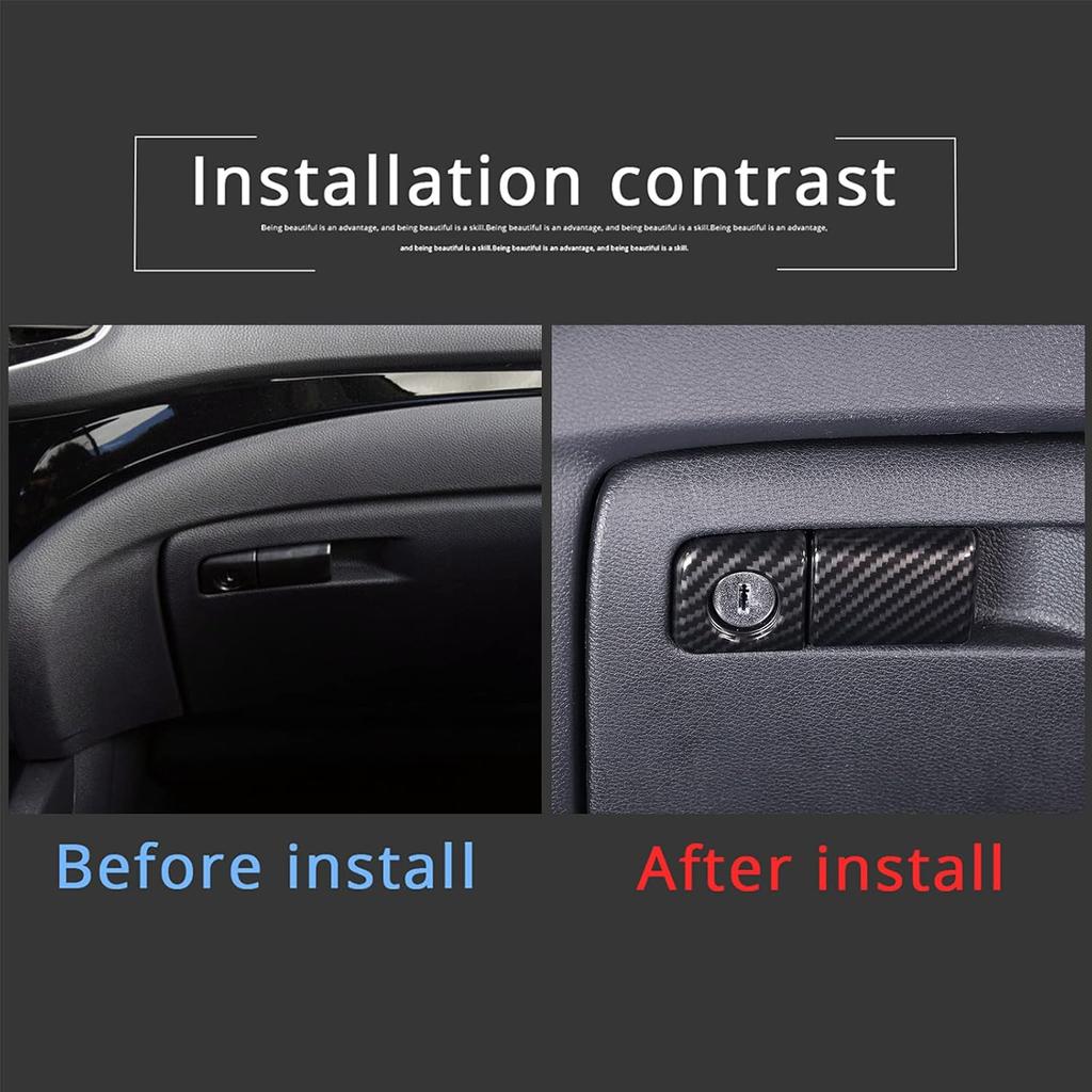 Co-Pilot Glove Box Handle Switch Cover Trim for Honda Pilot 2016-2022/ Honda Ridgeline 2017-2023/ Honda Passport 2019-2023 Interior Decorative