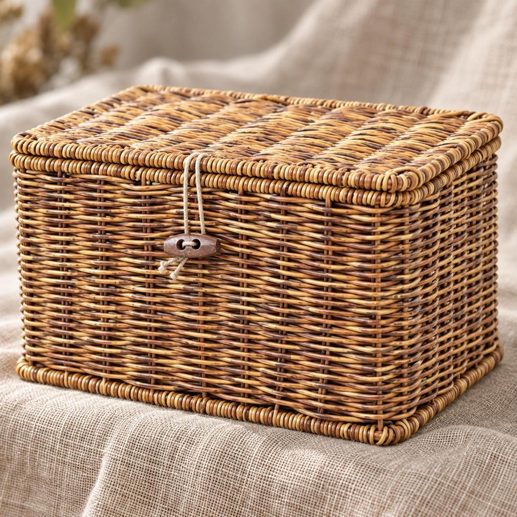 PP PE Braided Organizer Box Multifunctional HandBraided Reinforced Frame for Living