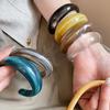 Pulsera geométrica de acrílico chic europea y americana – Joyería de mano elegante, versátil y de alta gama