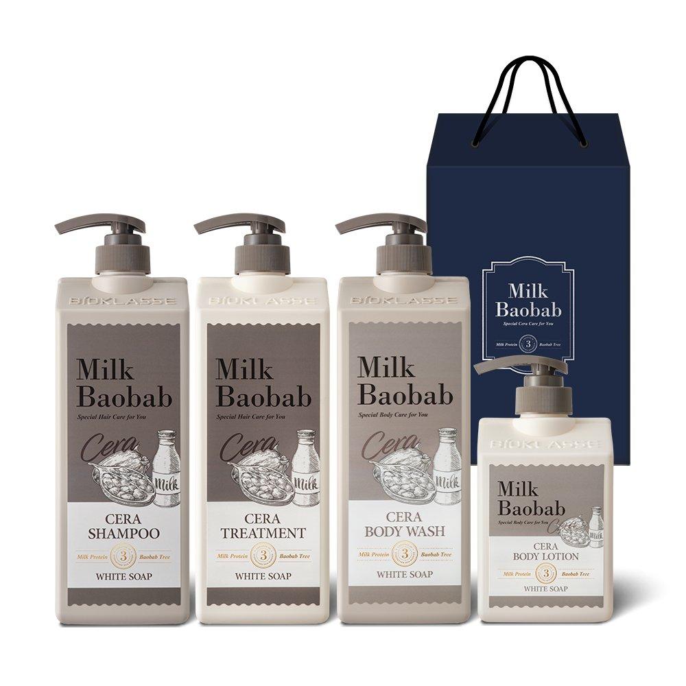 

Milk Baobab Sera Hair & Body 4-piece White Soap Gift Set
