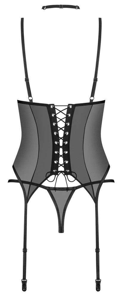 Obsessive - Sexy 3-Piece Donarella Set Black XL/2XL