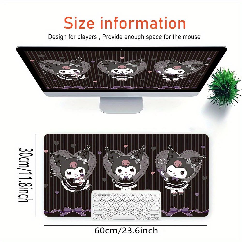 Kuromi Themed XXL Mouse Pad - Non-slip Rubber Desk Mat for Gaming and Office Use, Multi-Function Keyboard and Mouse Pad, Ideal Gift for Chri