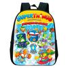SuperThings Rucksack Kleinkind Cartoon Schultasche Jungen Mädchen Kindergarten Tasche Wasserdicht Kinder Buchtasche 12 Zoll