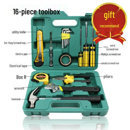 Promotion 12-Piece Household Tool Set: Family Toolbox Essentials