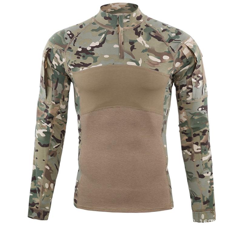 Outdoor Camouflage Fourth Generation Frog Robe Top Cotton Long Sleeve Frog Robe Outdoor Sports Mountaineering Men's Long Sleeve Frog Robe Riding