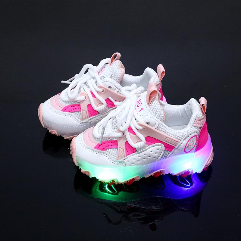 TS JYL JK175 Infant LED Light Up Shoes Flexible Sole Stylish Casual Footwear For Little Babies 23