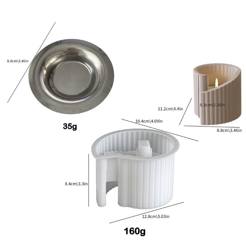 Treppenhaus Silikon Kerzenform Treppen Silikon Kerzenständerform für Epoxidharz Teelichthalter Heimdekoration