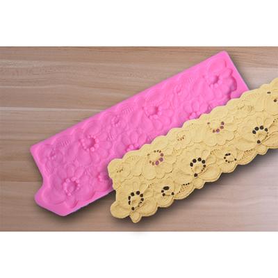 Květinová krajka velká kulatá krajka fondant silikonová forma kutilství čokoládový dort okraj dekorativní nástroj na pečení