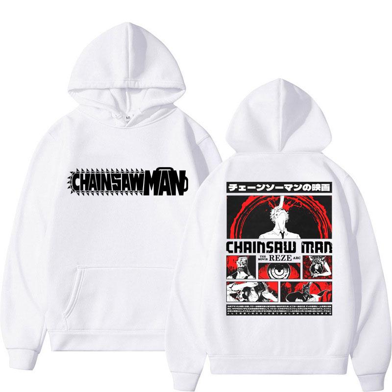 Japanese Anime Chainsaw Man Graphic Hoodie Men Women Fashion Vintage Cartoon Manga Sweatshirt Fleece Oversized Cotton