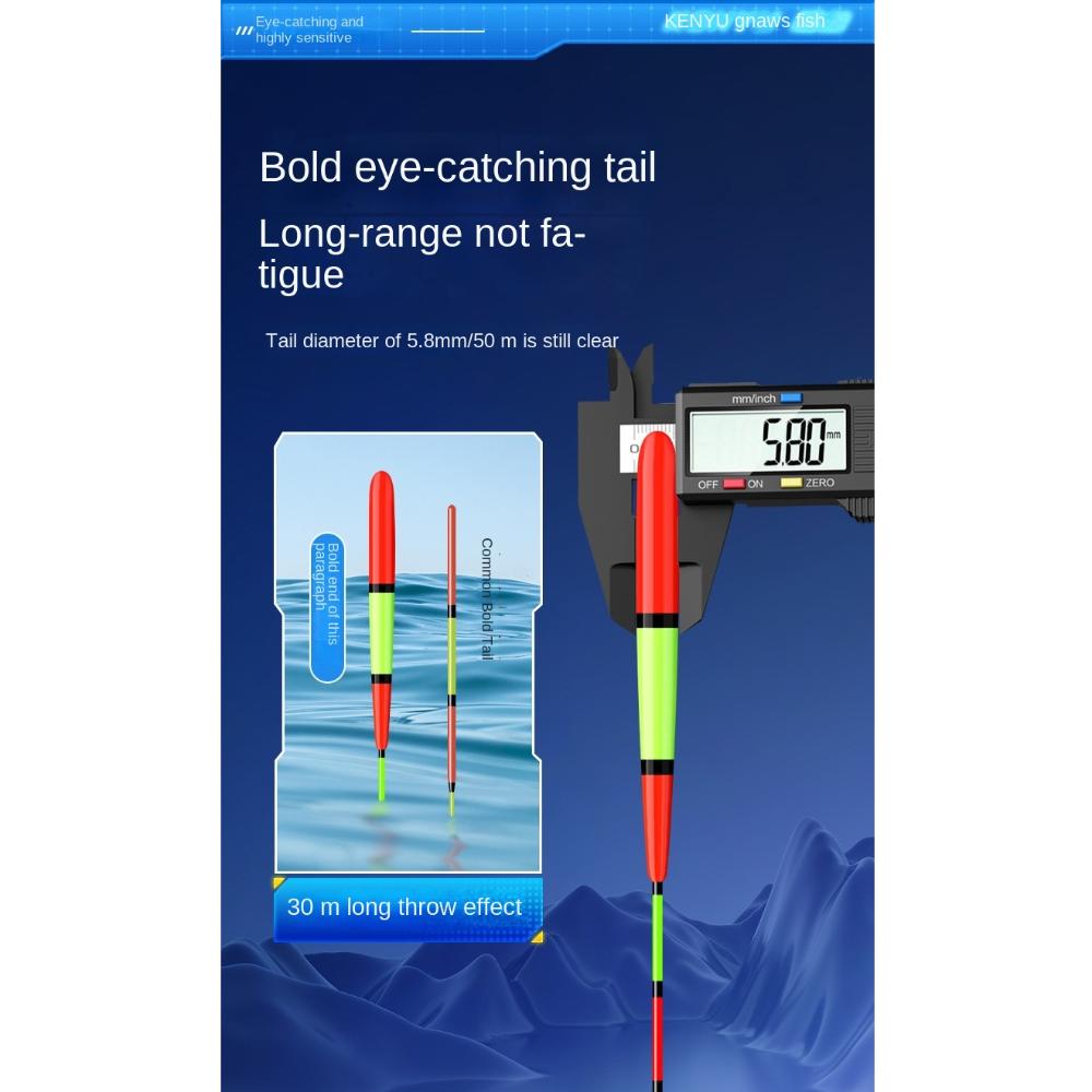 Eye-catching Triangle Tail Rocky Fishing Lure Float Indicator Fishing Floats  Fishing