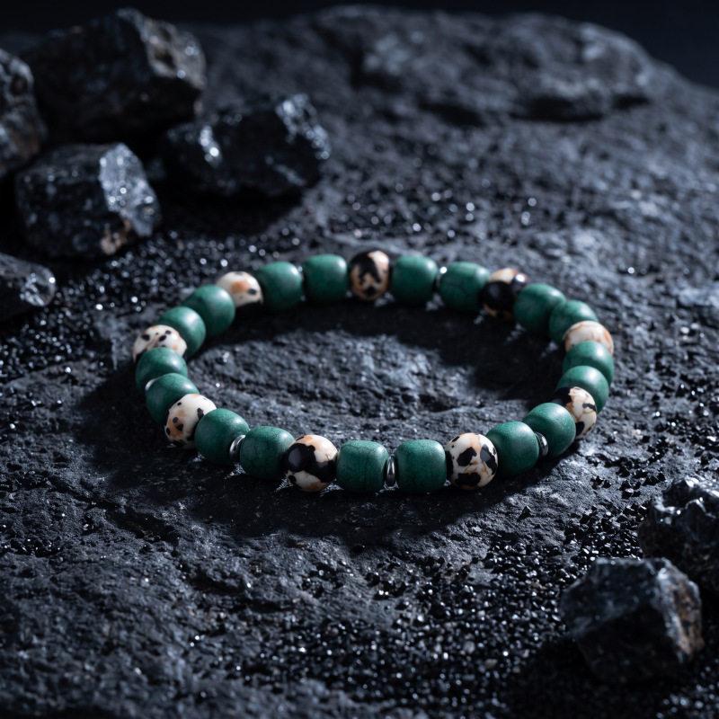 Men's Multi-color String Bead Luxury Hand Bracelet with a Sophisticated and Upscale Feel