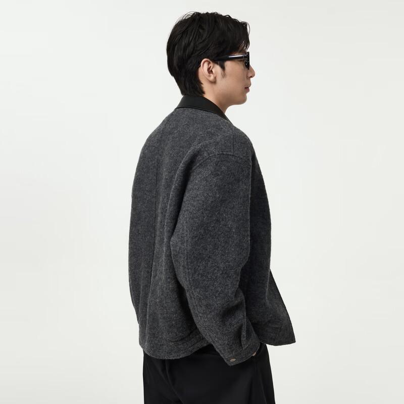 JOEONE Men's Wool Casual Jacket - 100% Sheep Wool Business Outerwear