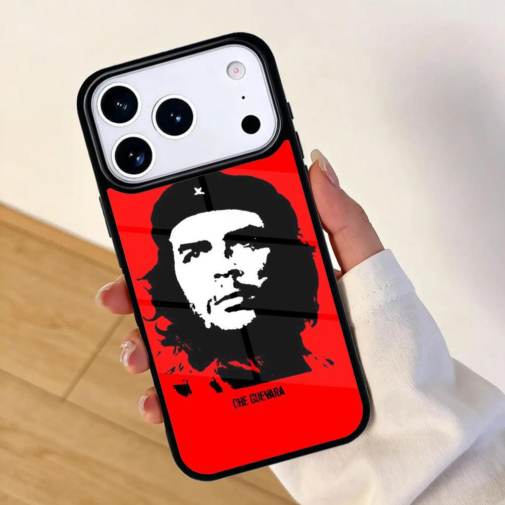 Che Guevara Zigarre rauchend Handyhülle für iPhone 17 AIR 16pro Max 15 14 13 12 11 Bumper Hülle