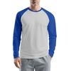 Men's Round Neck Plunger Long Sleeve T-Shirt Top