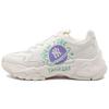 MLB Big Ball Chunky Planet Casual Thick Sole Shock Absorbing Non-Slip Wear-Resistant Low-Top Dad Shoes Unisex Sneaker White Green 3ASHCD32N-50MTL