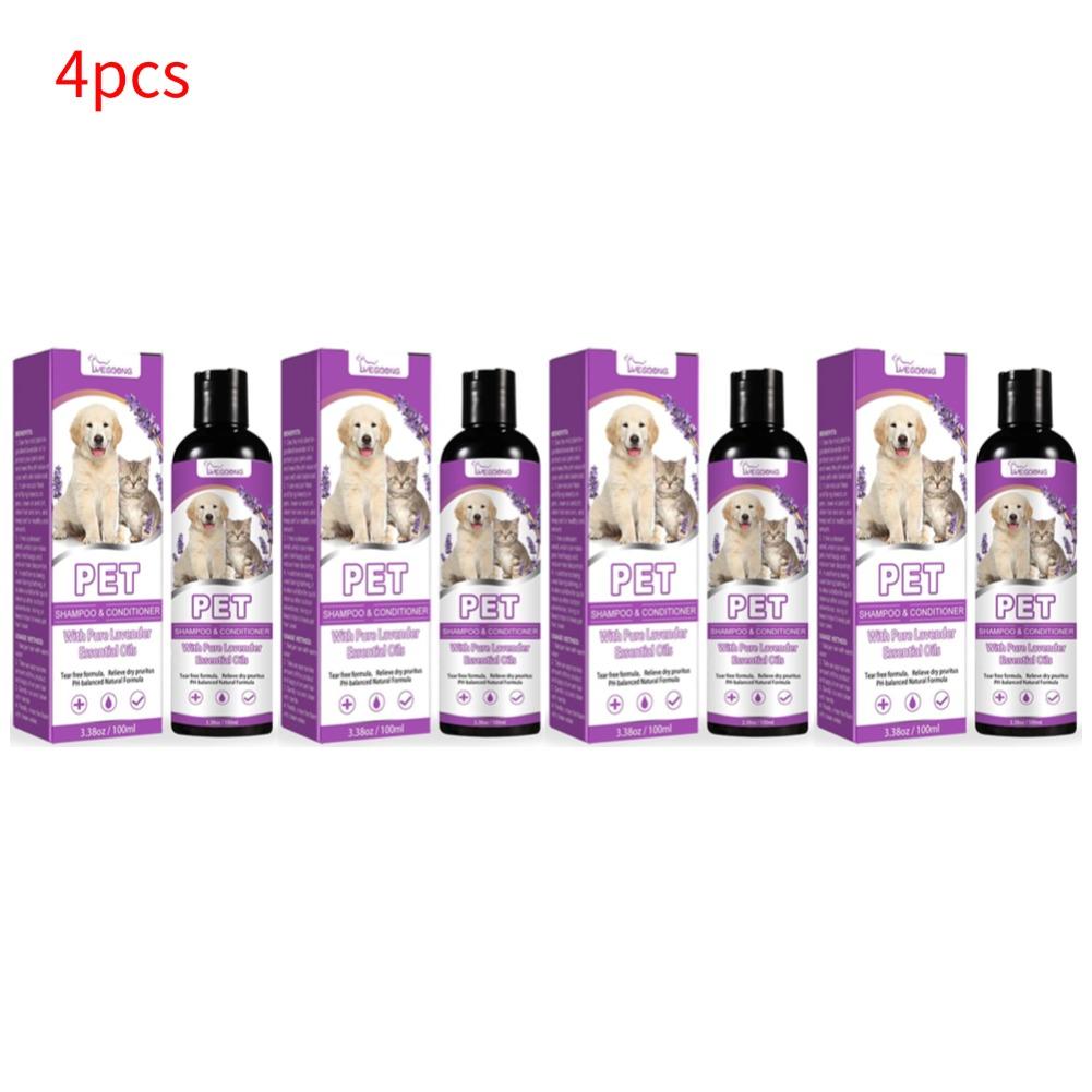 Puppy Shampoo for Dogs Cats Grooming Pet Flea Tick Control Relieve Itching Ph Balanced Cleaning Moisturizing Smooth Pet Shampoo
