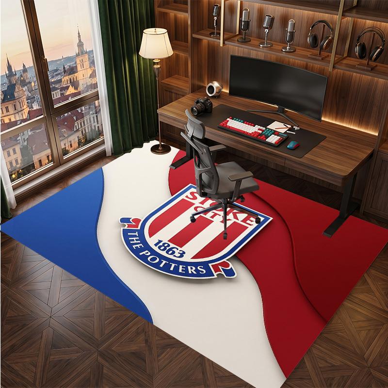 Tappeto in Velluto di Cristallo con Stampa del Southampton Football Club, Comodo Assorbente d'Acqua Antiscivolo per Pavimenti Interni