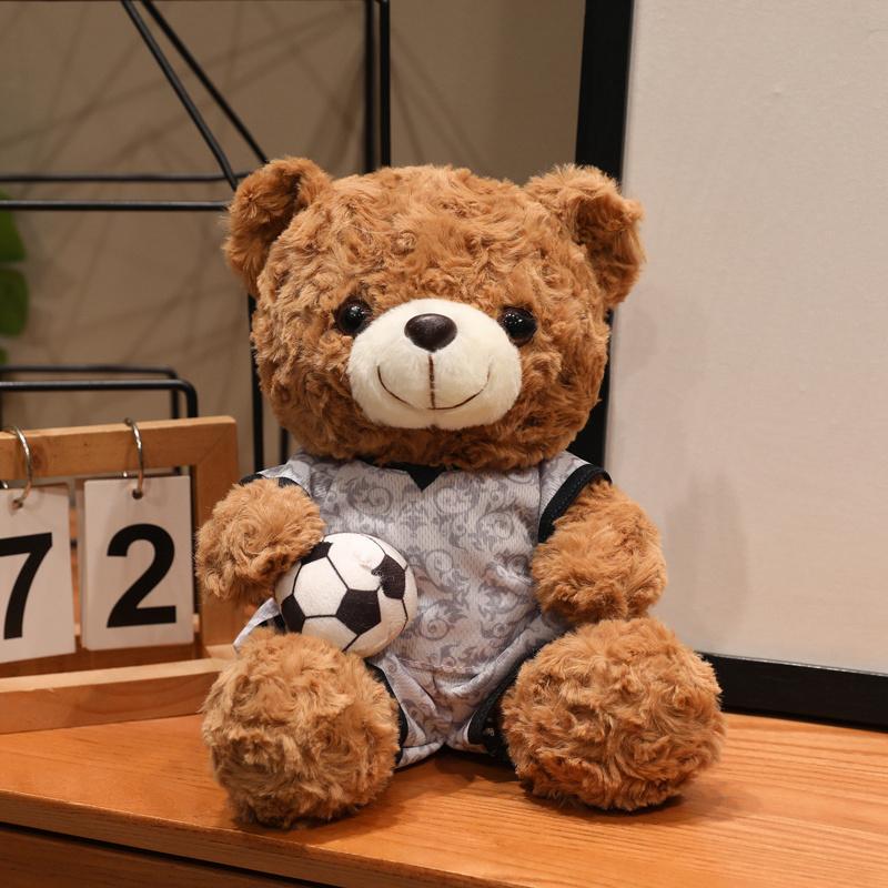 16/23cm Roztomilý fotbalový medvídek plyšová hračka reprezentant národního týmu fotbalová mláďata plyšová panenka měkké vycpané plyšové zvířátko suvenýr