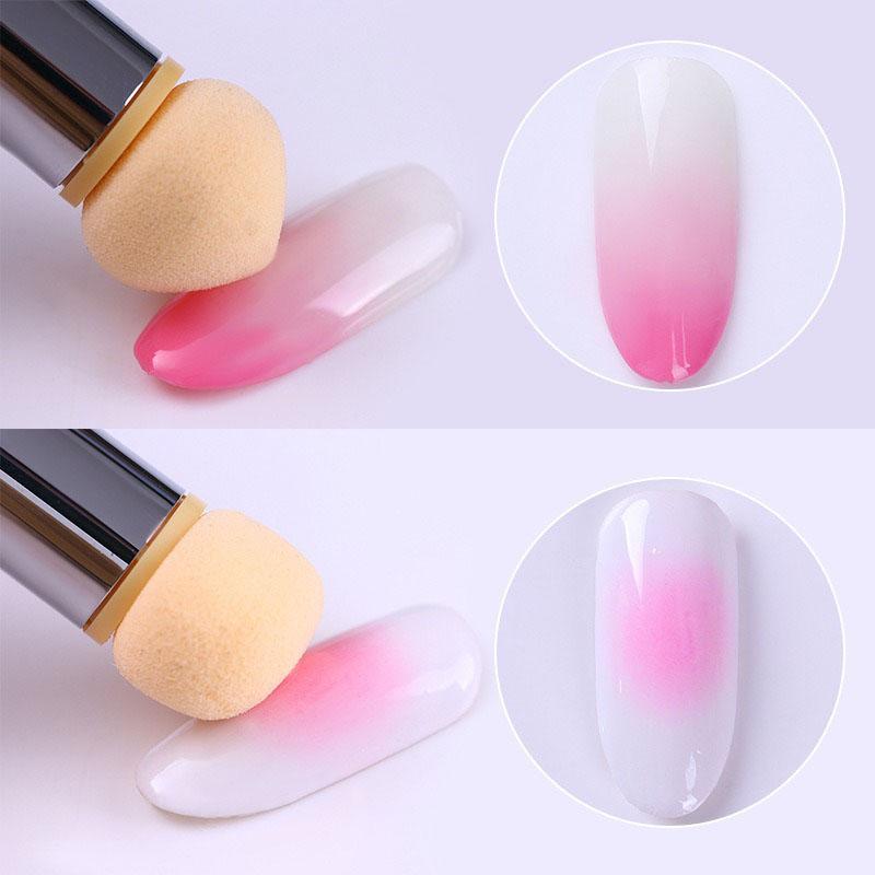 Sponge Heads Replacement Nails Color Gradient Brush Glitter Art Gel Polish Powder Dotting Pen for Manicure Tools ZJS05