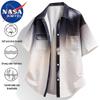 NASA MARVEL Men's Summer Short Sleeve Lapel Shirt