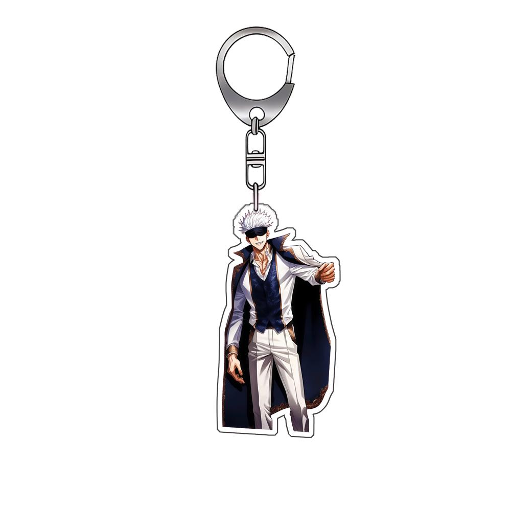 Acrylic Keychain for Jjk Satoru Gojo Ryomen Sukuna Amane Backpack Pendant Anime Decoration Collection Exquisite Gift Toy
