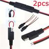 2pcs SAE Connector Extension Cable SAE Quick Connector Disconnect Plug Power Automotive Extension Cable Solar Panel Cable Wire