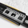 1Pair Soft Close Drawer Track Rail Cold Rolled Steel Buffer Drawer Slides Hydraulic Damping Buffer Furniture Hardware