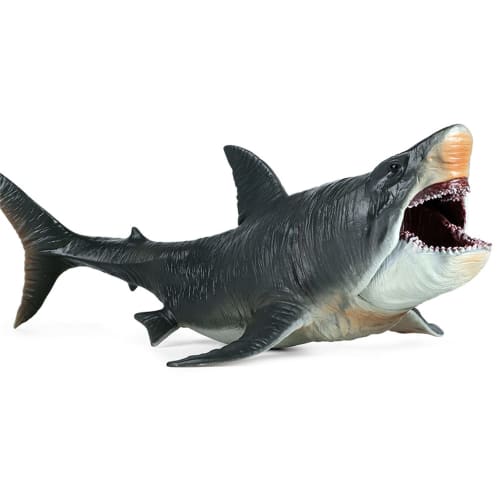 Megalodon Great White Shark Figure, Marine Animal, Fish, PVC Model, Plastic Model, Adult Toy, Premium, 27cm, Shark Lover, Birthday Gift, Original Deco
