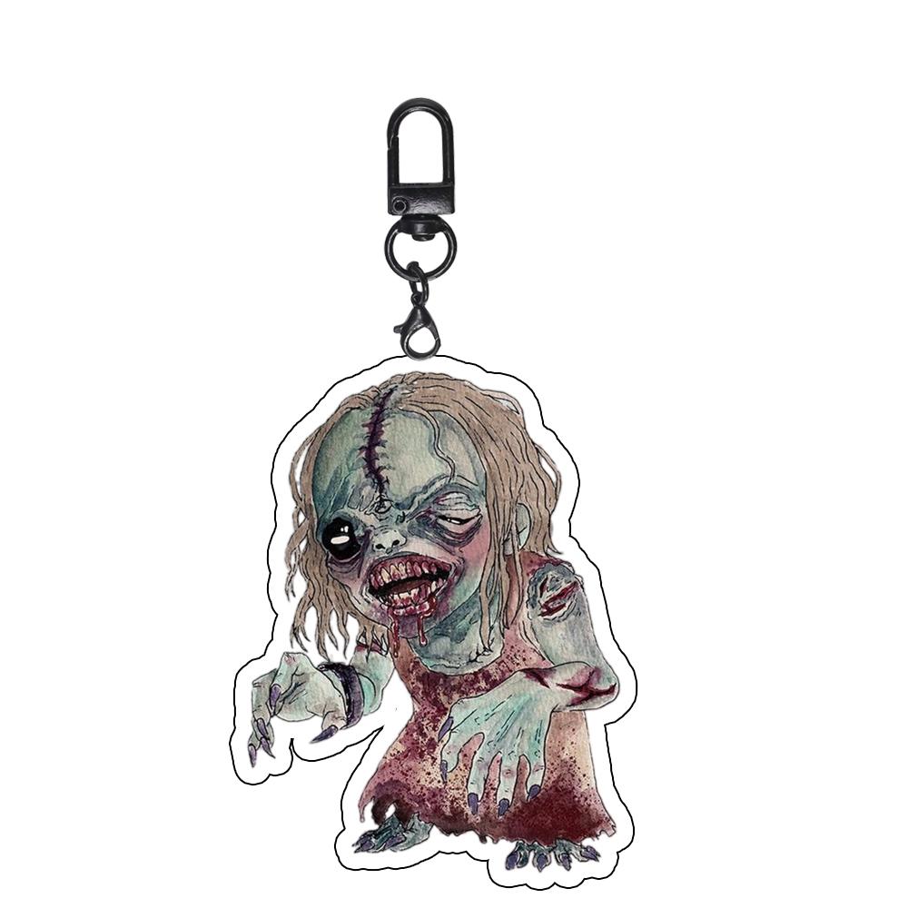 

For Game Peripherals RE Requiem Leon Grace Victor Gideon Q Version Acrylic Keychain Creativity Backpack Accessories Gift