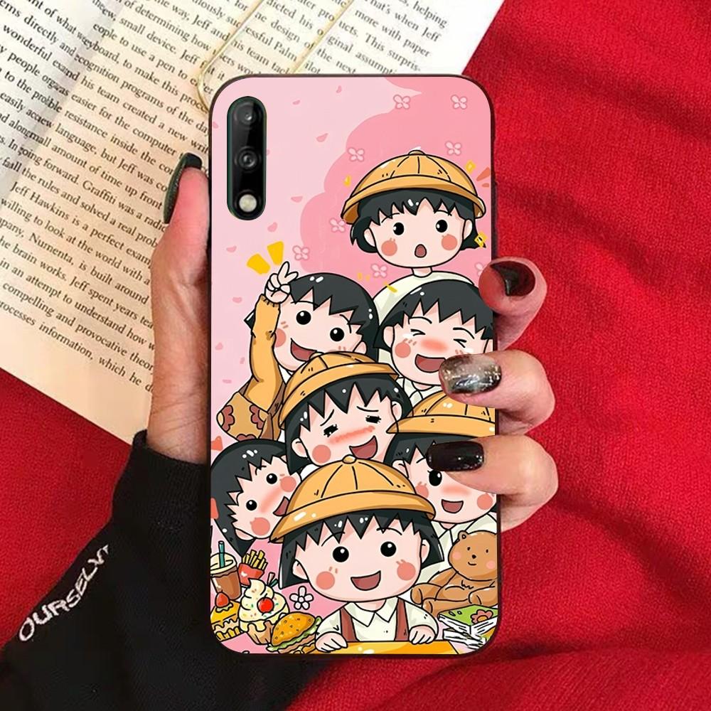 Cartoon Chibi Maruko Chan Phone Case For Huawei Honor 10 lite 9 20 7A 9X 30 50 60 70 pro plus Soft Silicone Cover