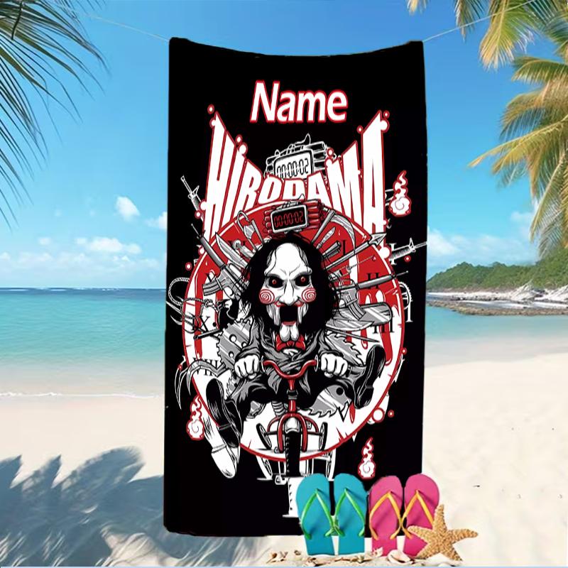 Customizable Personalized Beach Towels Billy the Puppet Themed designs.Suitable for the Beach, Yoga, Sports;ideal As Beach Accessories