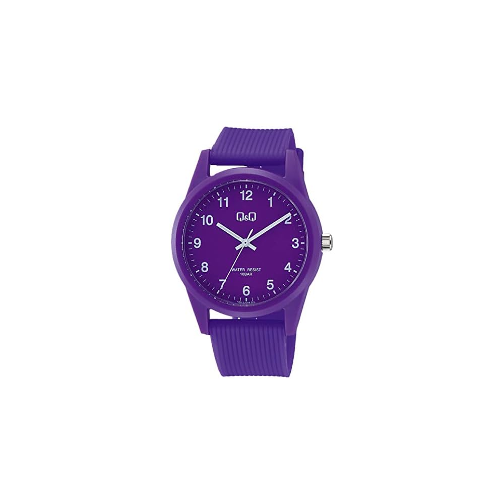 Citizen QQ Analog Waterproof Watch with Urethane Strap 40mm Purple