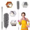 2.5m Microfiber Cleaning Duster with Washable Extendable Pole & Retractable Cable, Reusable Cleaning Tool for Home