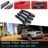 Car Accessories Exterior Door Handle Cover  for Toyota RAV4 XA20 2001~2005 Luxuriou Carbon Car Stickers 2002 2003 2004