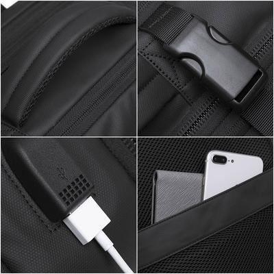 Seyahat Sırt Çantası Erkek İş Sırt Çantası Okul Genişletilebilir USB Çantası Büyük Kapasiteli 17.3 Dizüstü Bilgisayar Su Geçirmez Moda Sırt Çantası