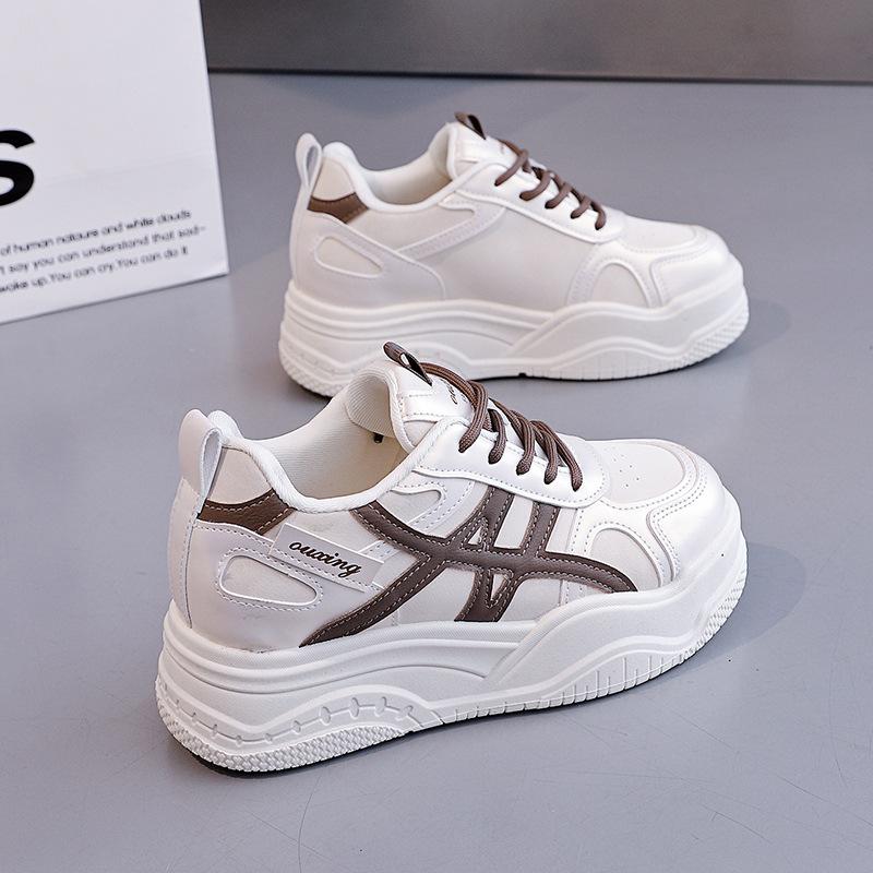 ins thick-soled heightening female spring student versatile casual sports shoes HXQ