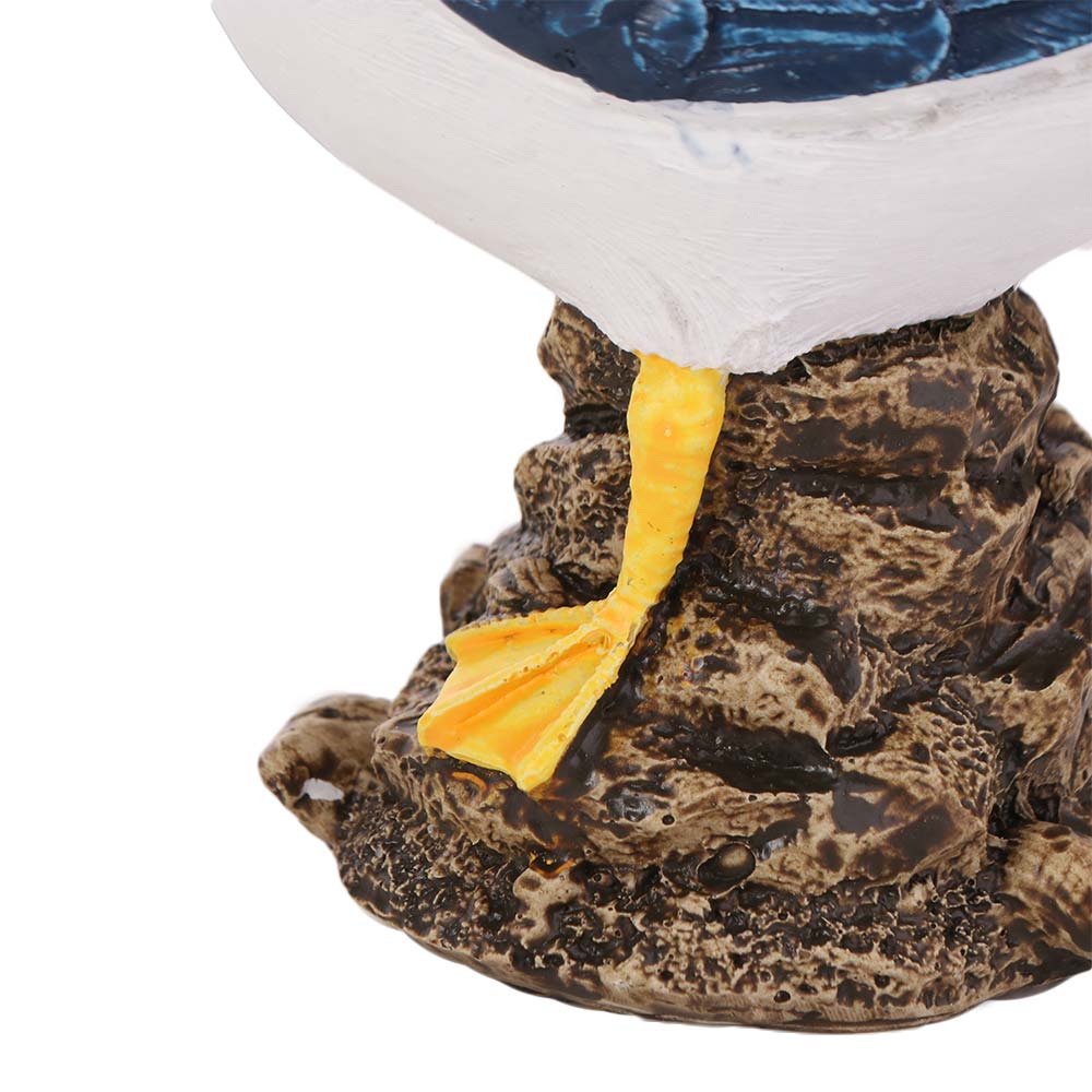 Handmade Resin Seagull Figurine Waterproof Seagull Model Ornament Seabird Ornament  Coastal Home