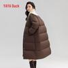 YAYA 2024 Women's Long Fashion Lapel Down Jacket