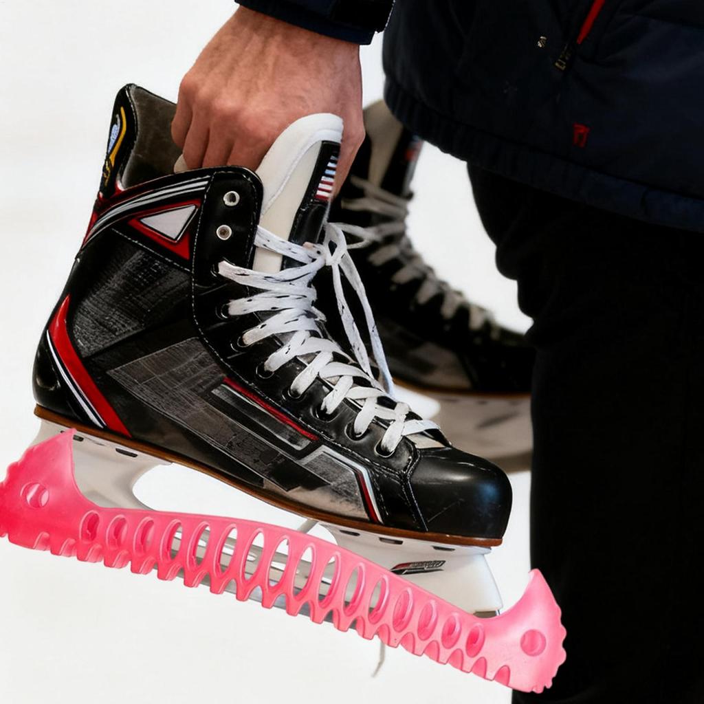 1 Pair Ice Hockey Figure Skate Blade Covers Adjustable Tpu Material Ice Skate Blade Guards Ice Knife Blade Guard Skate Protector