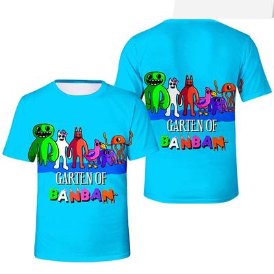 Garten of Banban T-Shirts Cartoon Horror Spiel 3D-Druck Jungen Mädchen Mode Übergroße Kurzarm T-Shirt Kinder T-Shirts Tops Kleidung