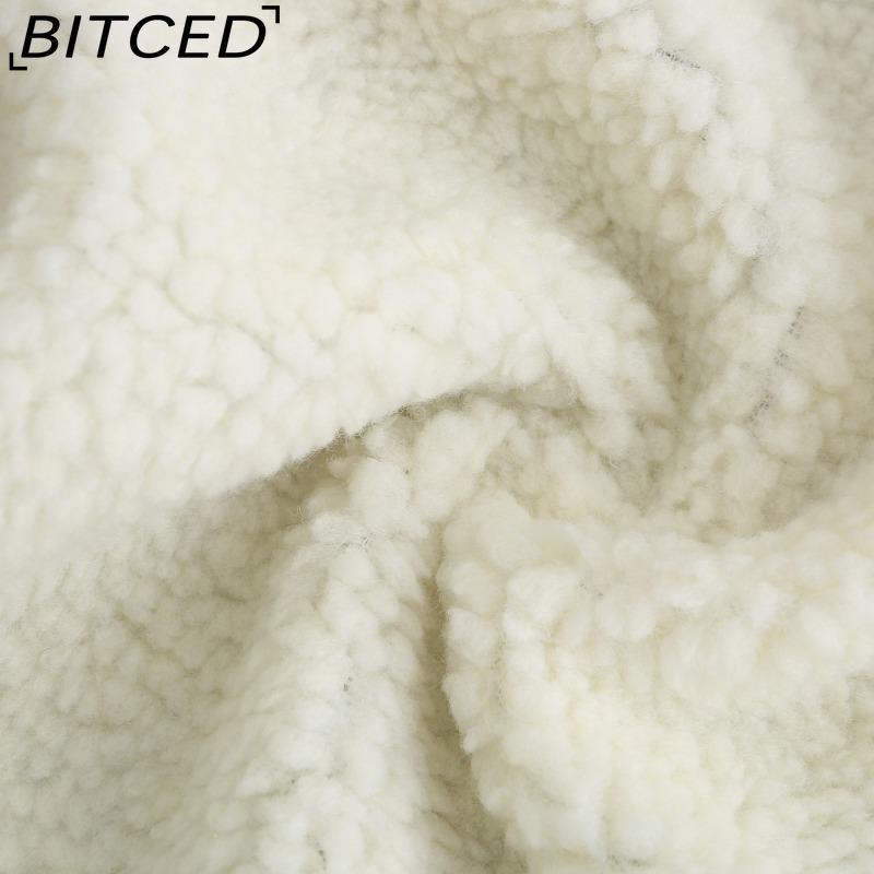 BITCED Women's Hooded Shearling-Lined Parka Coat Winter Warmth Waist-Defining Women's Cotton-Lined Jacket