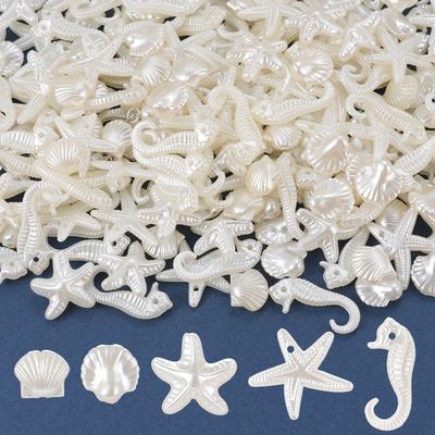 30/60g Ocean Series Mixed Resin Beads Starfish Shell DIY Necklace Bracelet Pendant Jewelry Beads