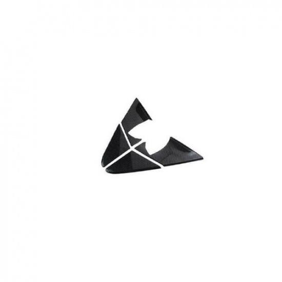 Carbon Fiber look A Post Front Triangle Cover Trim 4pcs For Ford Edge 2015-2021